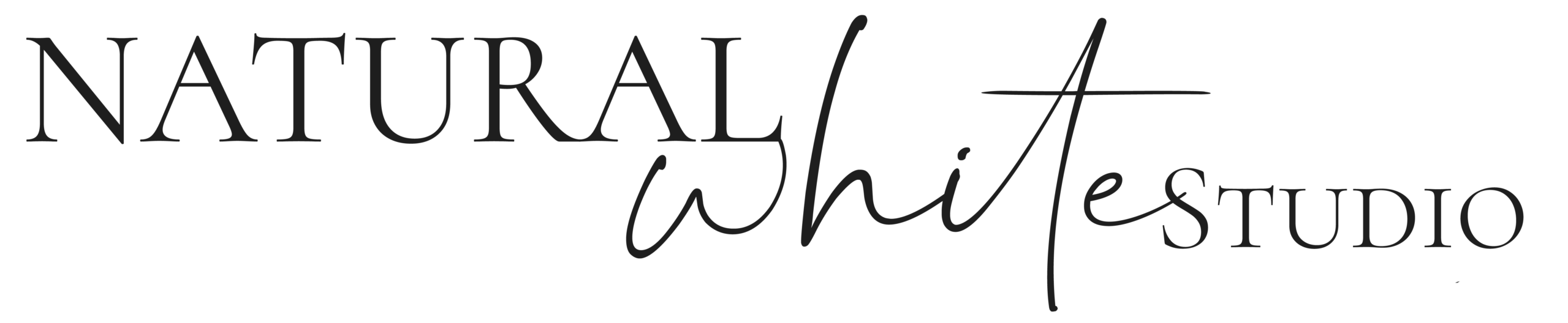 Logo schwarz Tageslicht Mietstudio Naturalwhite Nürnberg